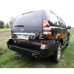 HD rear bumper for Toyota Land Cruiser Prado - LC120 LWB - 5 doors